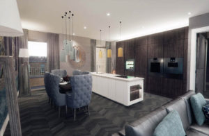 Penthouse living area